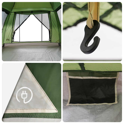 Instant Tent with Rainfly 3-Person Quick-Release Green