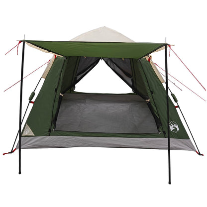 Instant Tent with Rainfly 3-Person Quick-Release Green