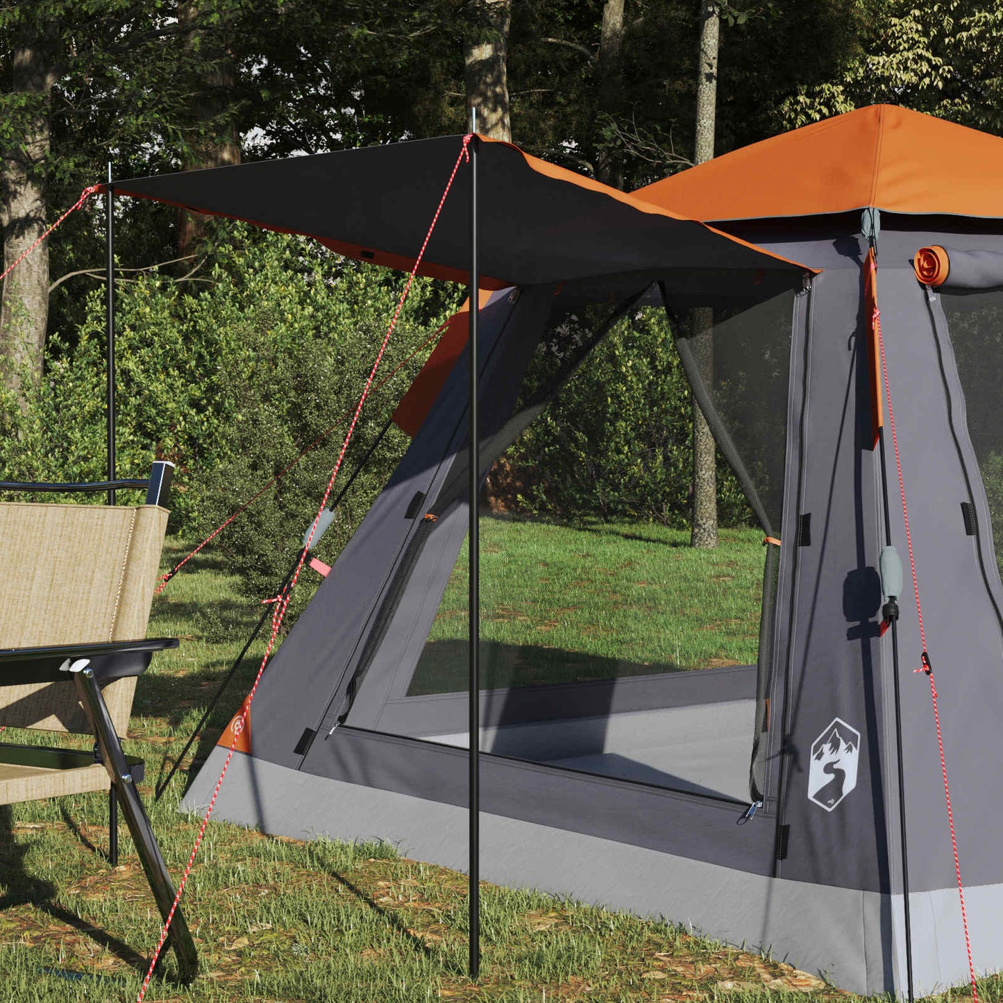 Instant Tent with Rainfly 3-Person Quick-Release 185T Polyester