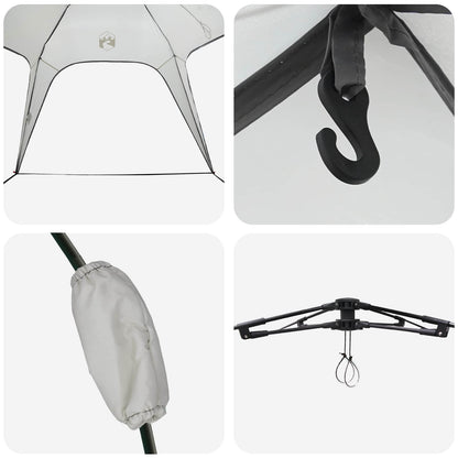 Instant Tent 4-Person Quick-Release Grey 260 x 260 x 197 cm