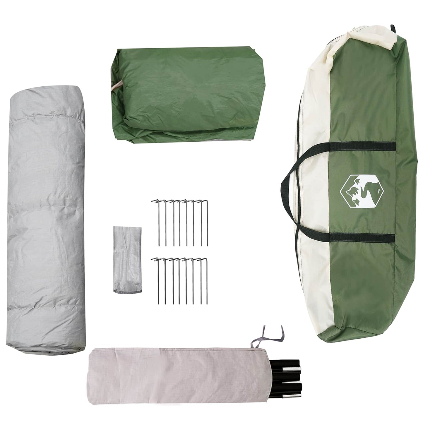 Instant Tent with Rainfly 12-Person Quick-Release Green