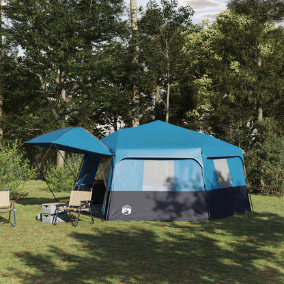Instant Tent with Rainfly 12-Person Quick-Release Blue