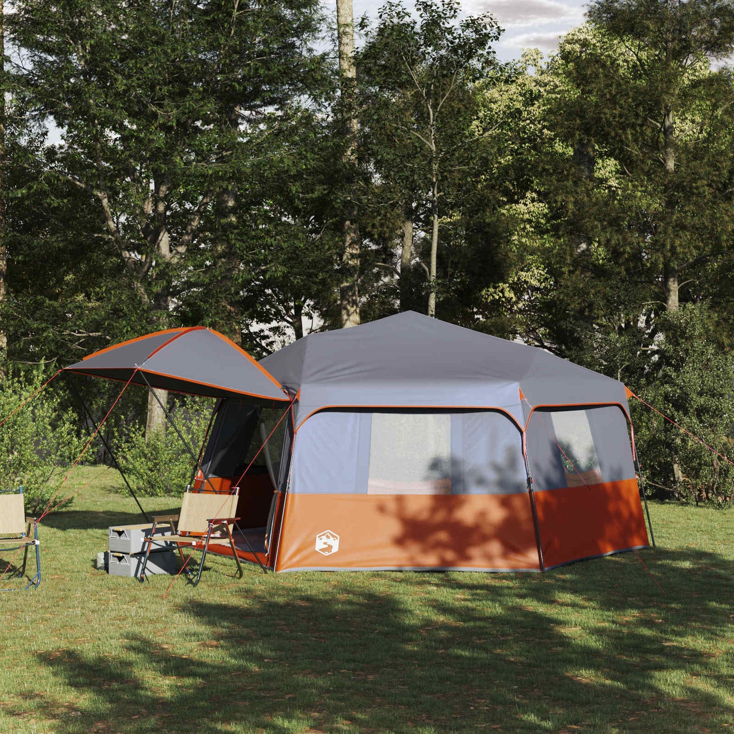 Instant Tent with Rainfly 12-Person Quick-Release with Roof