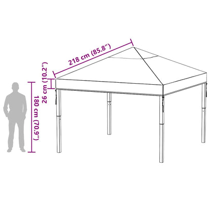 Gazebo Cover Replacement Transparent 300 x 300 x 26 cm PVC