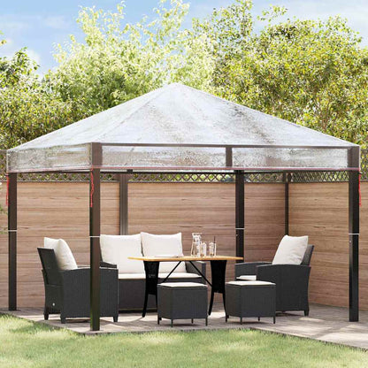 Gazebo Cover Replacement 300 x 300 x 26 cm Transparent PVC