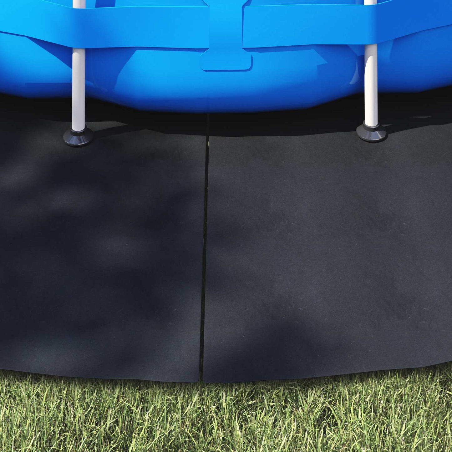Pool Ground Sheet Folding Black Ø 500 cm Non-woven Fabric