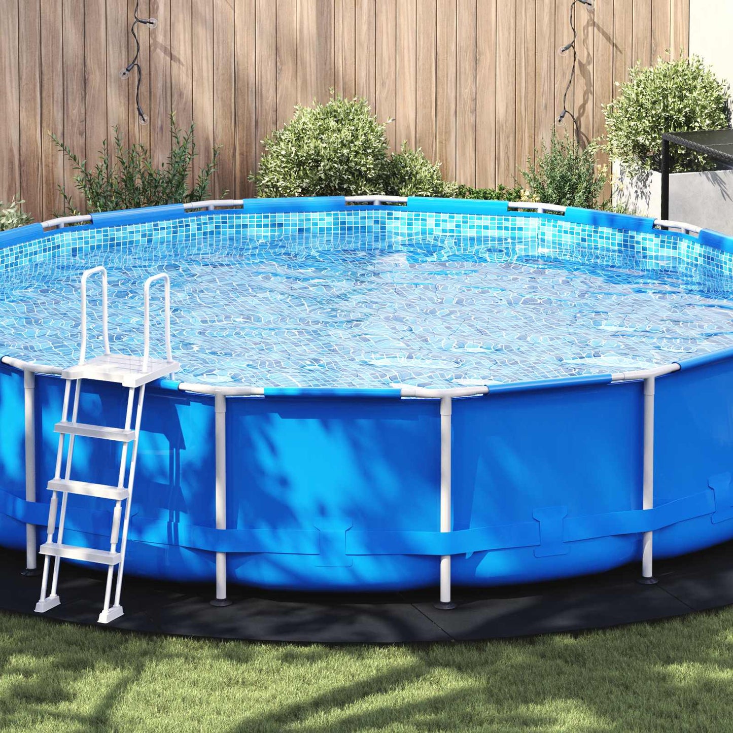 Pool Ground Sheet Folding Black Ø 550 cm Non-woven Fabric