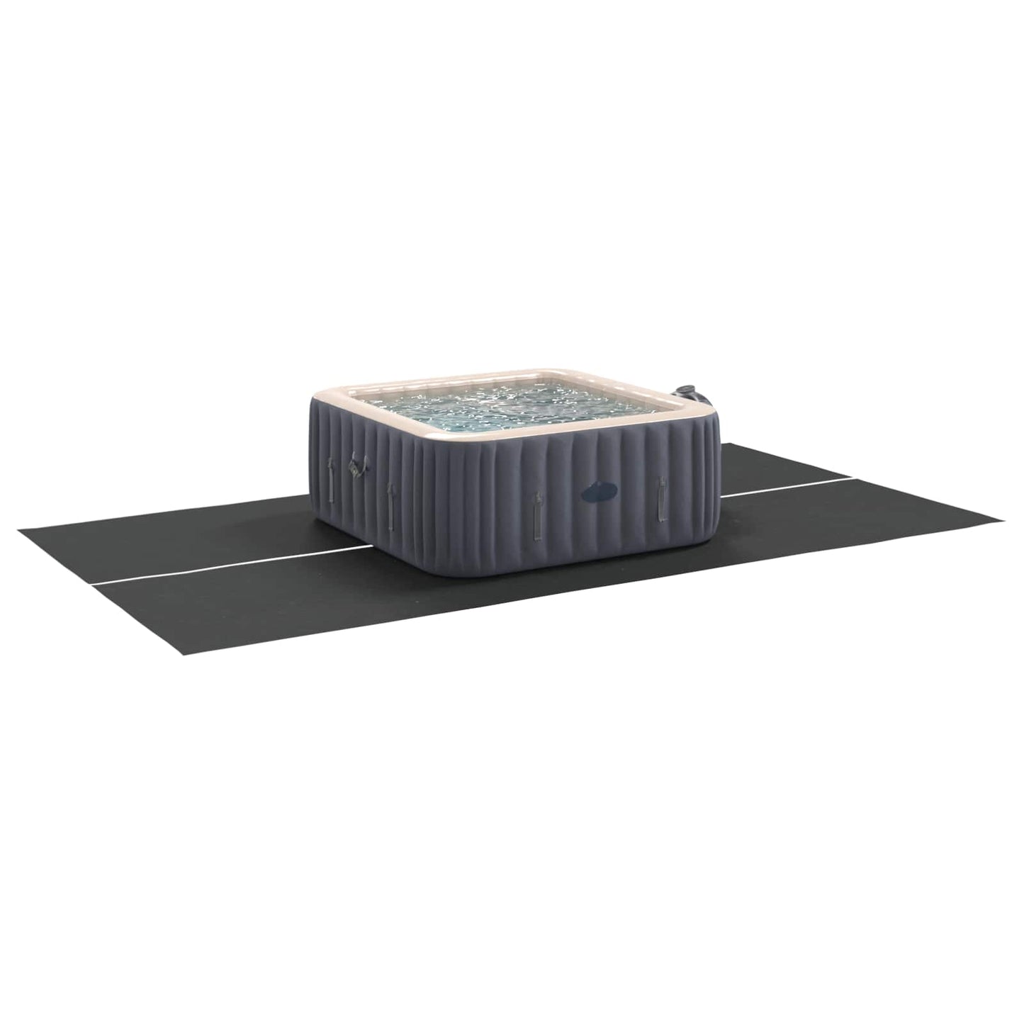 Pool Ground Sheet Black 420 x 220 x 0.1 cm Non-woven Fabric