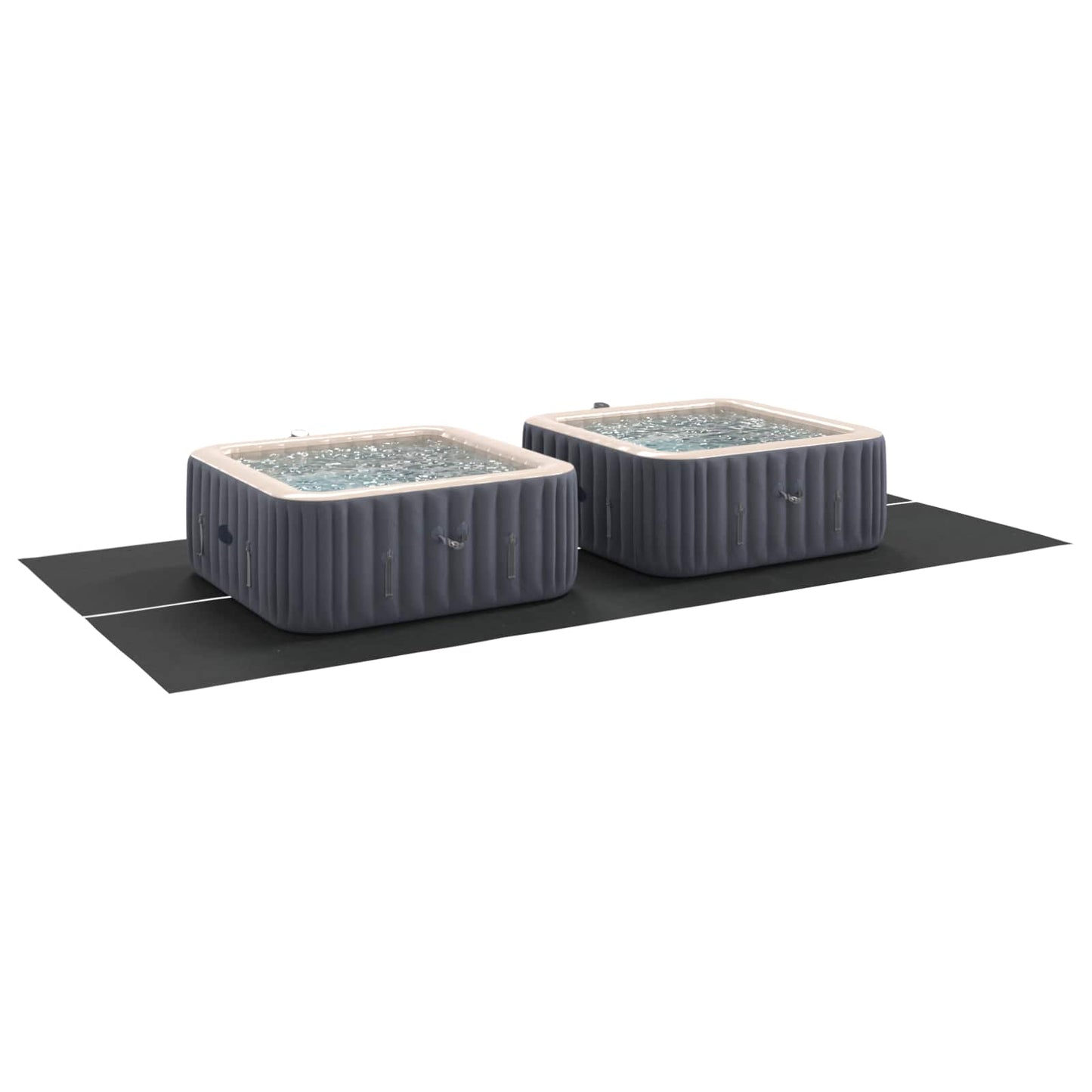 Pool Ground Sheet Black 500 x 250 x 0.1 cm Non-woven Fabric