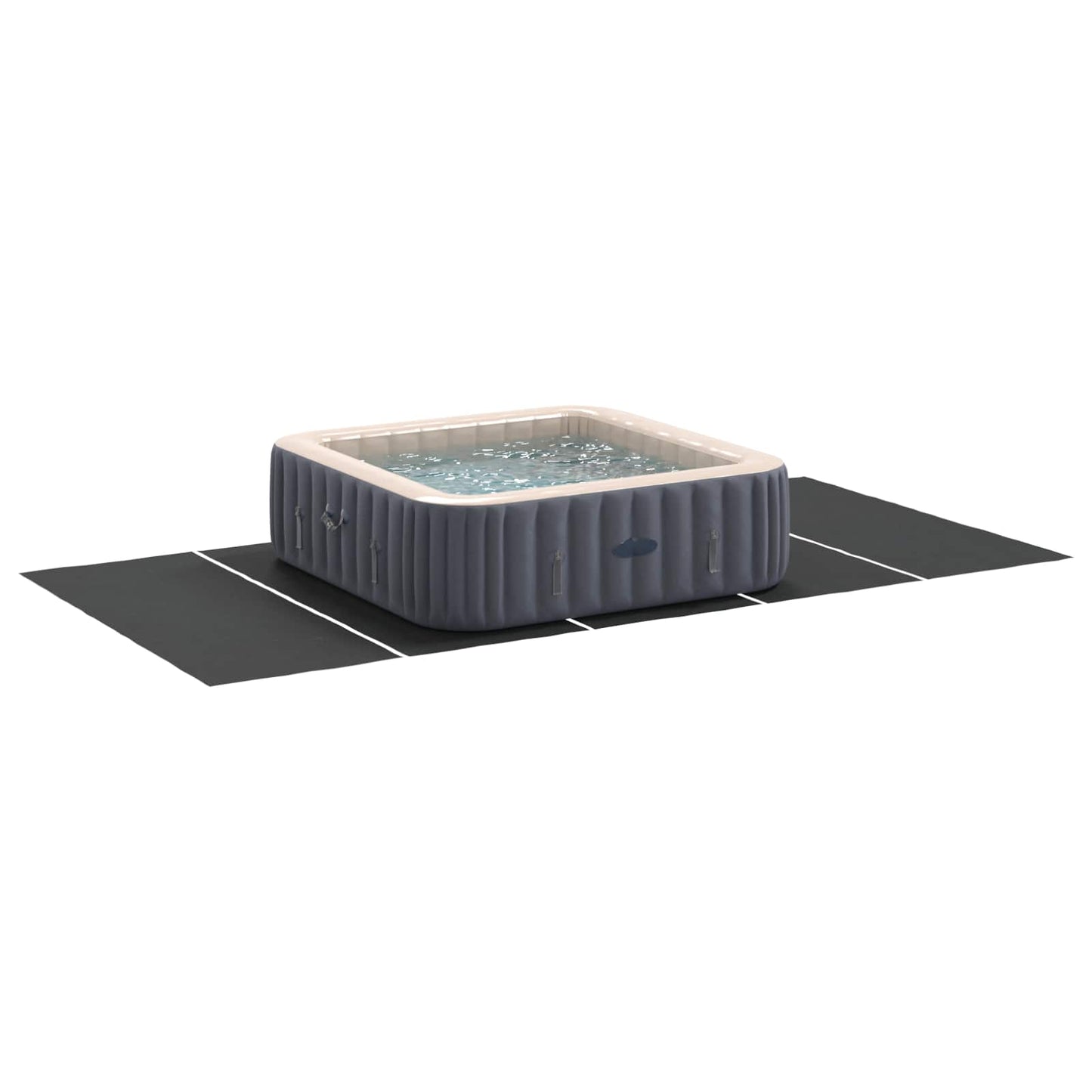 Pool Ground Sheet Black 550 x 280 x 0.1 cm Non-woven Fabric