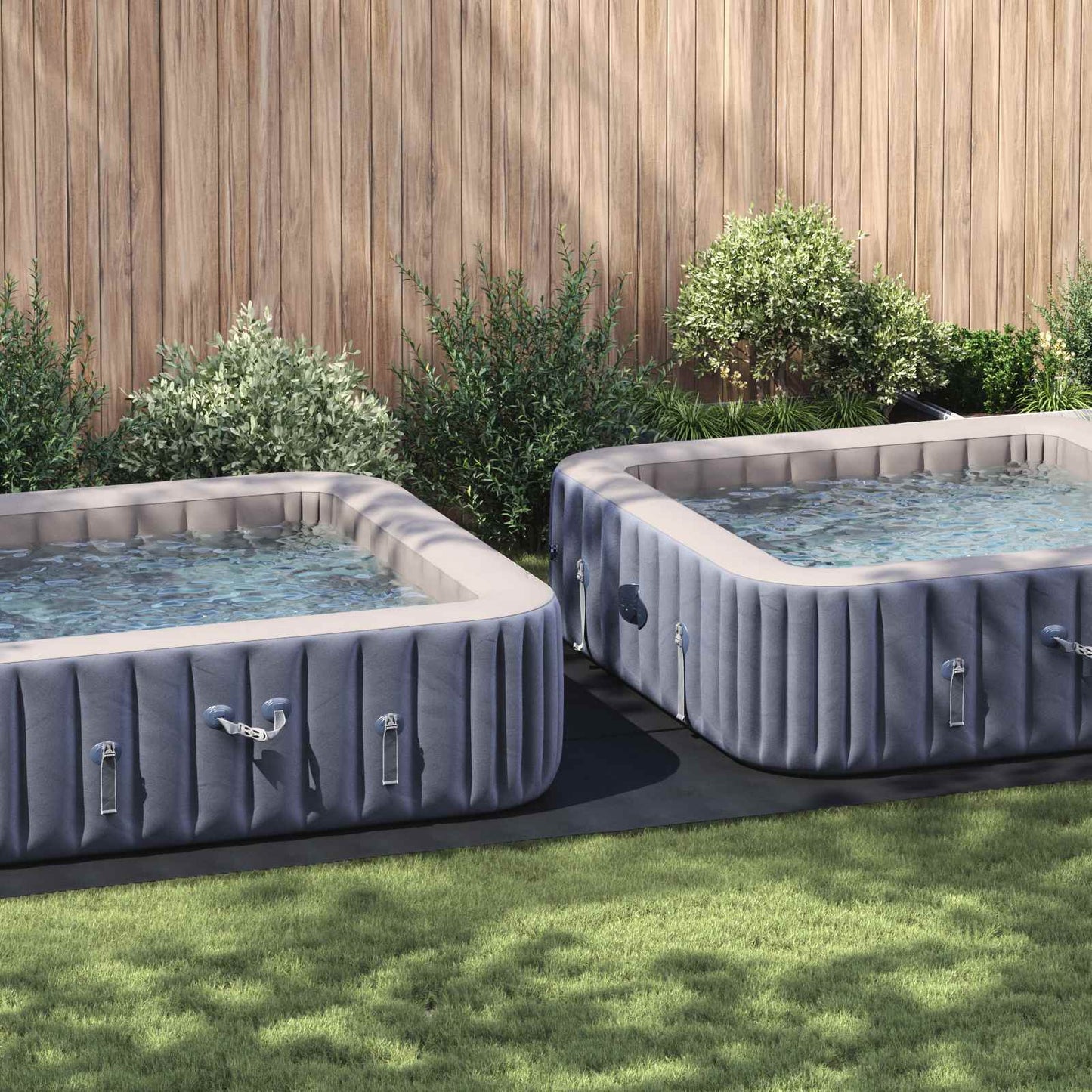 Pool Ground Sheet Black 640 x 321 x 0.1 cm Non-woven Fabric