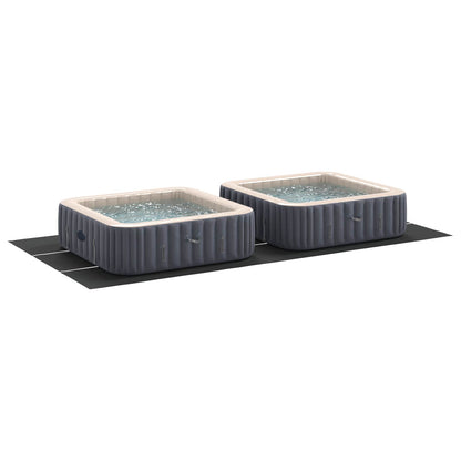 Pool Ground Sheet Black 640 x 321 x 0.1 cm Non-woven Fabric