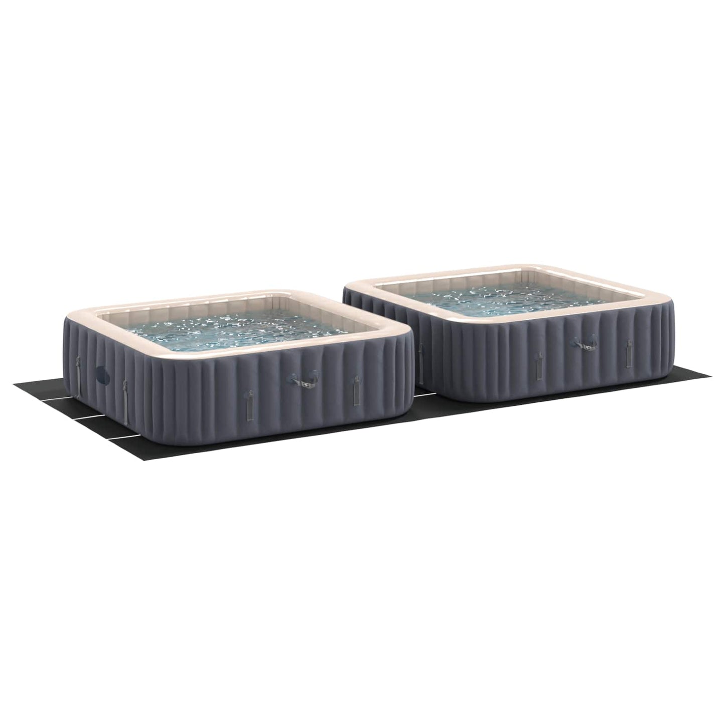 Pool Ground Sheet Black 820 x 420 x 0.1 cm Non-woven Fabric