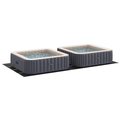 Pool Ground Sheet Black 820 x 420 x 0.1 cm Non-woven Fabric