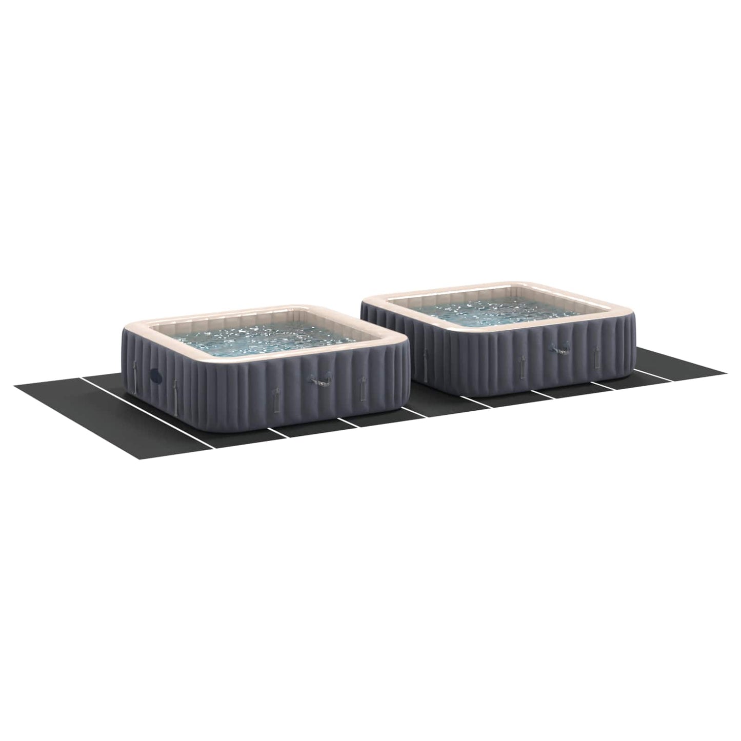 Pool Ground Sheet Black 999 x 500 x 0.1 cm Non-woven Fabric