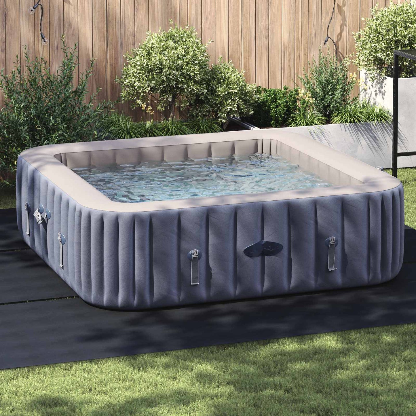 Pool Ground Sheet Black 396 x 396 x 0.1 cm Non-woven Fabric