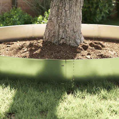 Lawn Edgings 5 pcs Silver 100 x 25 x 0.07 cm Galvanised Steel