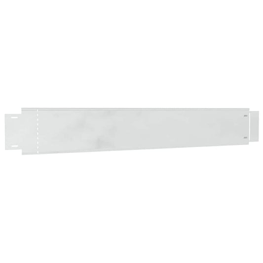 Lawn Fence 100 x 14 x 0.07 cm Galvanized Steel Galvanized Color