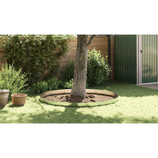 Lawn Fence 100 x 20 x 0.07 cm Galvanized Steel Galvanized Color