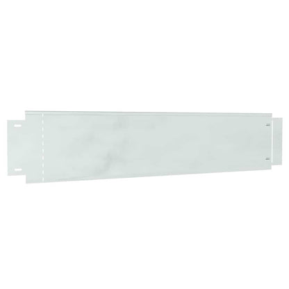 Lawn Fence Galvanized Color 100 x 20 x 0.07 cm Galvanized Steel