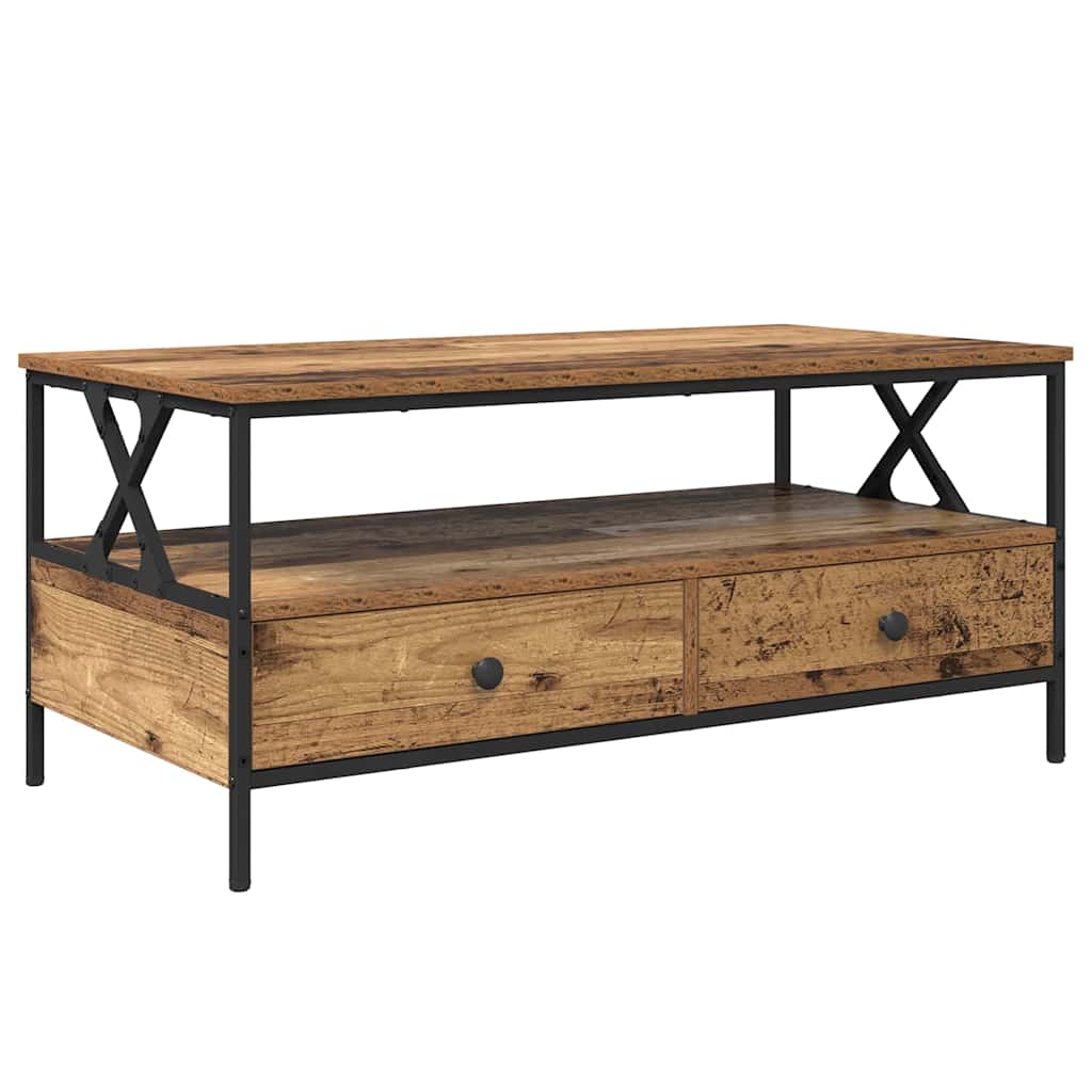 Coffee Table Old wood 100 x 51 x 45 cm Engineered wood