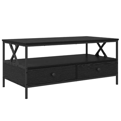 Coffee Table Black oak 100 x 51 x 45 cm Engineered wood