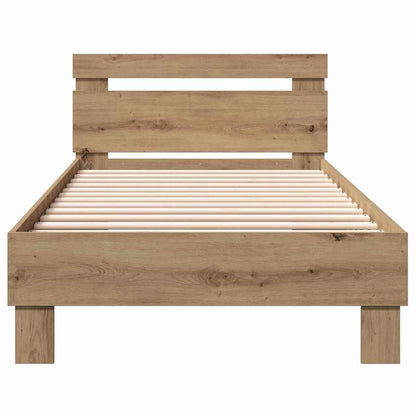 Bed Frame Artisan Oak 203 x 95 x 70 cm Engineered Wood