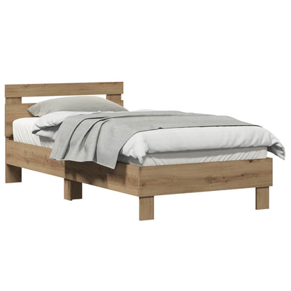 Bed Frame Artisan Oak 193 x 95 x 88 cm Engineered Wood
