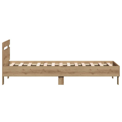 Bed Frame Artisan Oak 193 x 95 x 88 cm Engineered Wood