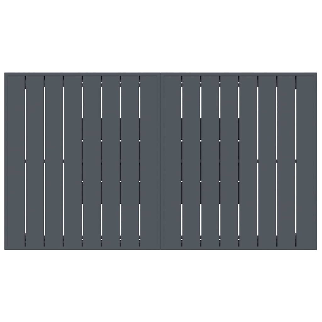 Garden Dining Set 7 pcs Anthracite Powder-coated Steel
