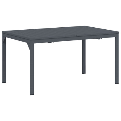 Garden Dining Set 9 pcs Anthracite Powder-coated Steel