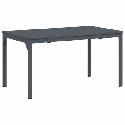 Garden Dining Set 11 pcs Anthracite Powder-coated Steel