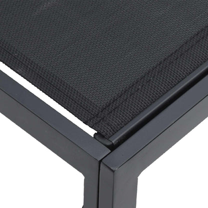 Garden Sofa Set 5 pcs Black Aluminium