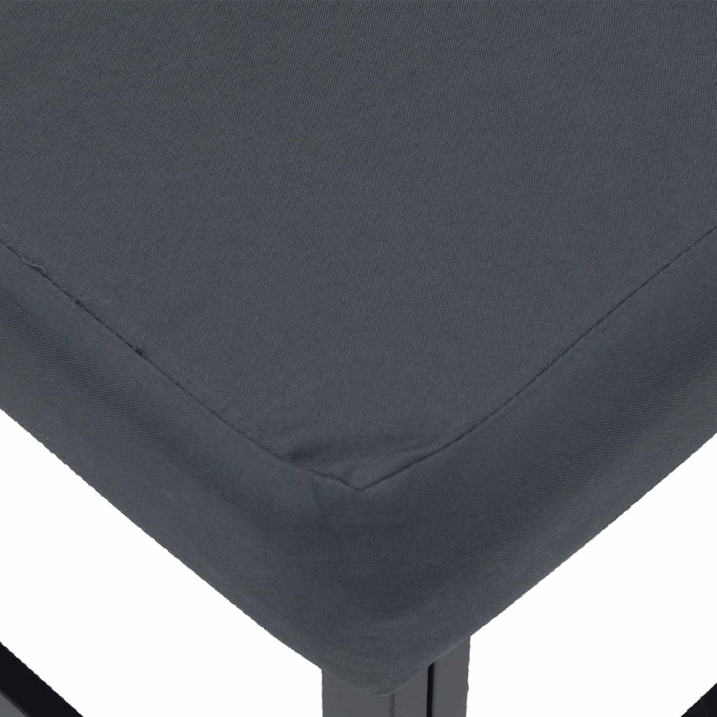 Garden Sofa Set with Cushion 11 pcs Black Aluminium