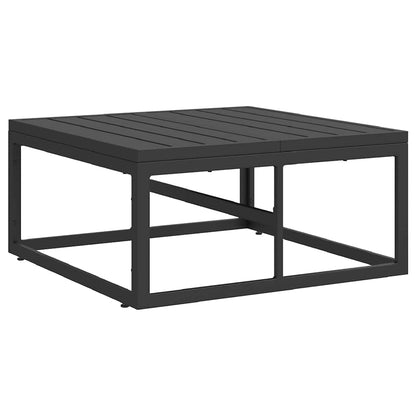 Garden Sofa Set with Cushion 13 pcs Black Aluminium