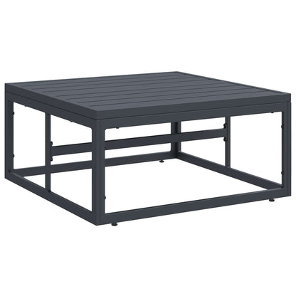 Garden Sofa Set 8 pcs Black Steel