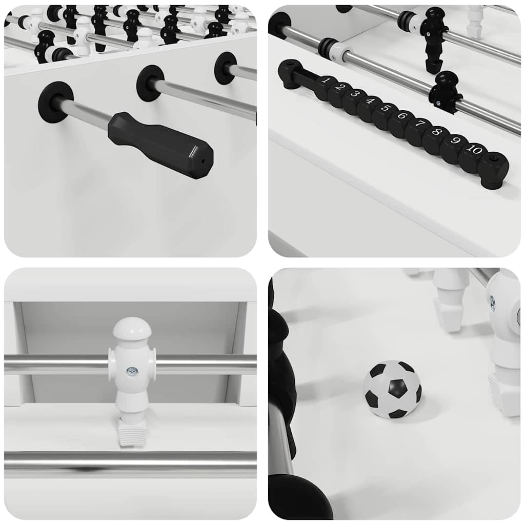 Football Table 2 pcs White 146.5 x 74 x 85 cm Engineered Wood