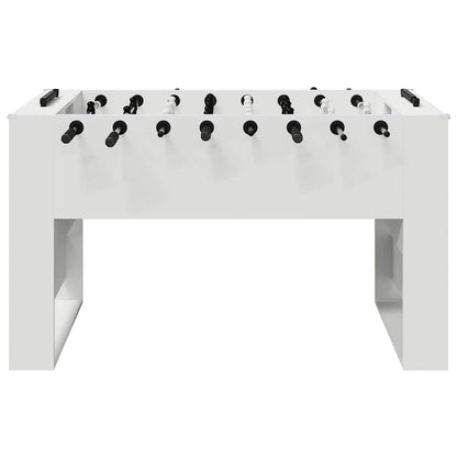 Foosball Table White 146.5 x 74 x 85 cm Engineered Wood