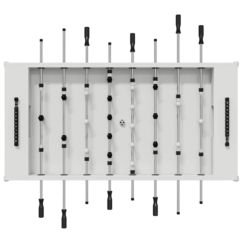 Foosball Table White 146.5 x 74 x 85 cm Engineered Wood