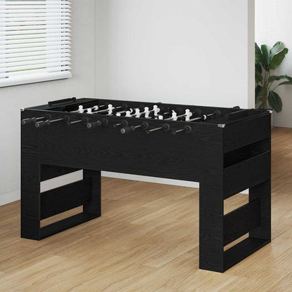Football Table 2 pcs Black Oak 146.5 x 74 x 85 cm