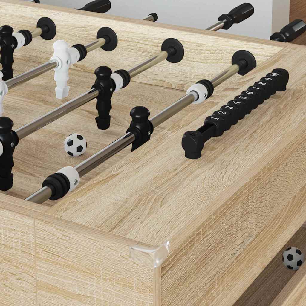 Football Table 2 pcs Sonoma Oak 146.5 x 74 x 85 cm