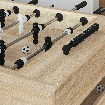 Foosball Table Sonoma Oak 146.5 x 74 x 85 cm Engineered Wood