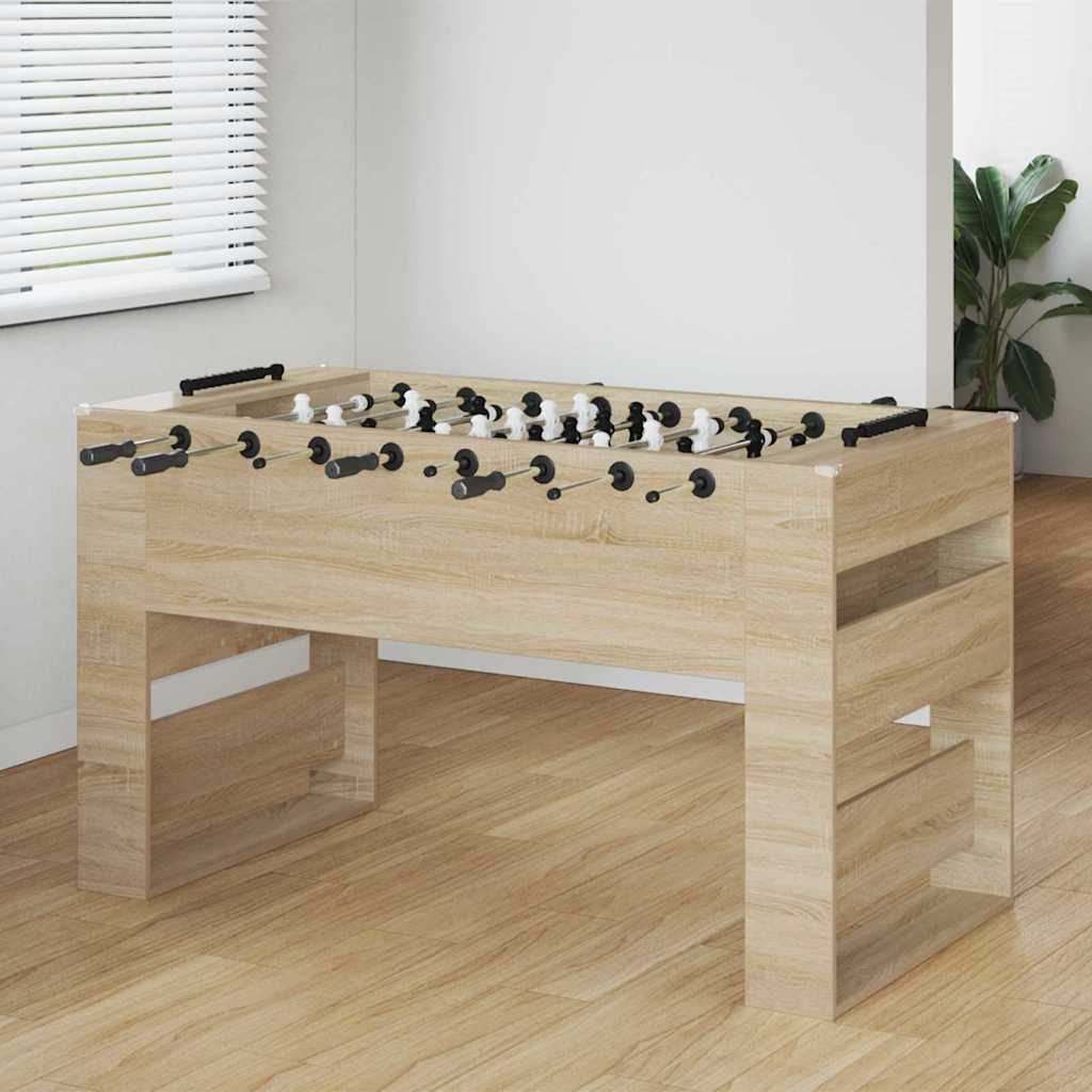 Foosball Table Sonoma Oak 146.5 x 74 x 85 cm Engineered Wood