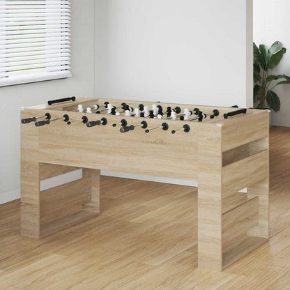 Foosball Table Sonoma Oak 146.5 x 74 x 85 cm Engineered Wood