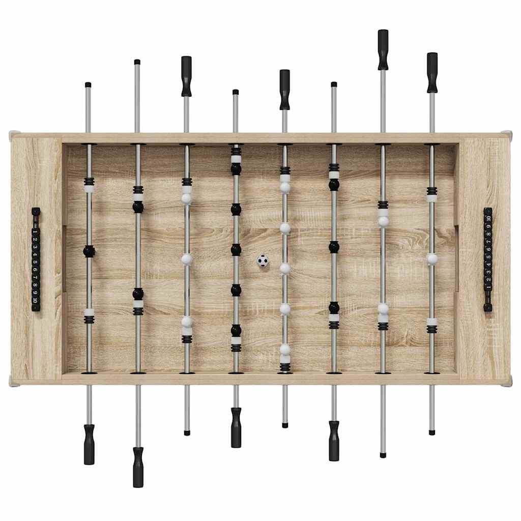 Foosball Table Sonoma Oak 146.5 x 74 x 85 cm Engineered Wood