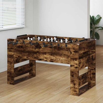 Foosball Table Smoked Oak 146.5 x 74 x 85 cm Engineered Wood