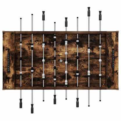 Foosball Table Smoked Oak 146.5 x 74 x 85 cm Engineered Wood