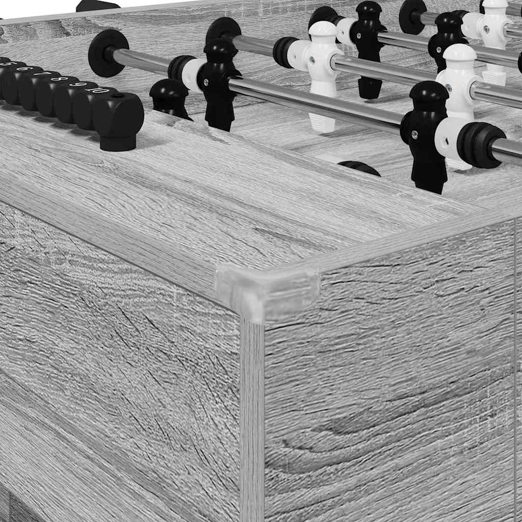 Foosball Table Grey Sonoma 146.5 x 74 x 85 cm Engineered Wood