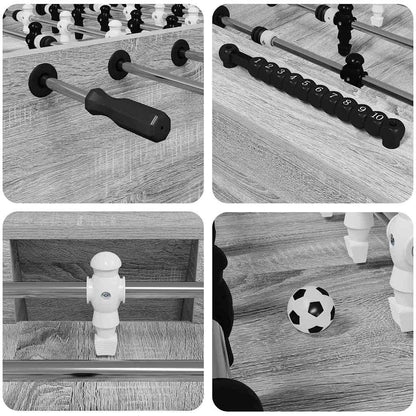 Football Table 2 pcs Grey Sonoma 146.5 x 74 x 85 cm