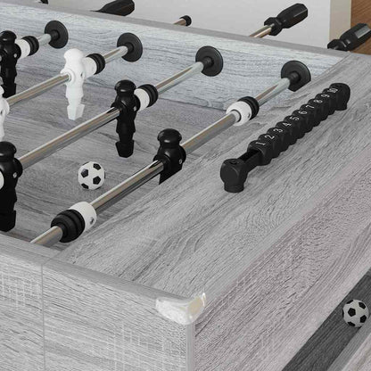 Football Table 2 pcs Grey Sonoma 146.5 x 74 x 85 cm